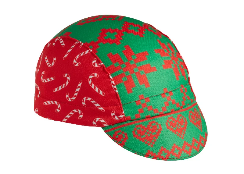 Ugly Sweater Cap - Candy Cane 3-Panel