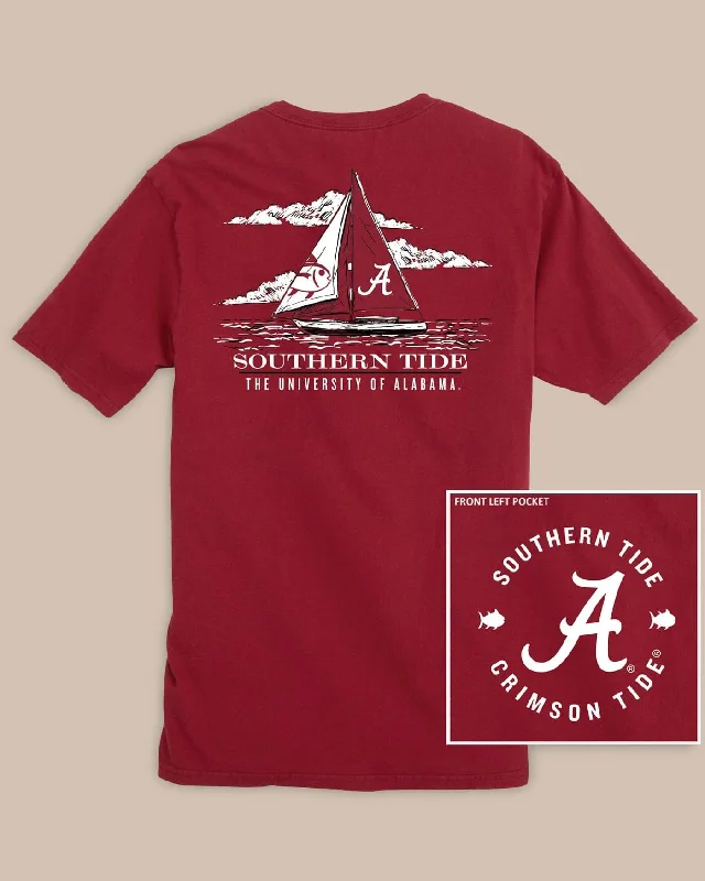 men's printed t-shirts -Alabama Crimson Tide Skipjack Sailing T-Shirt