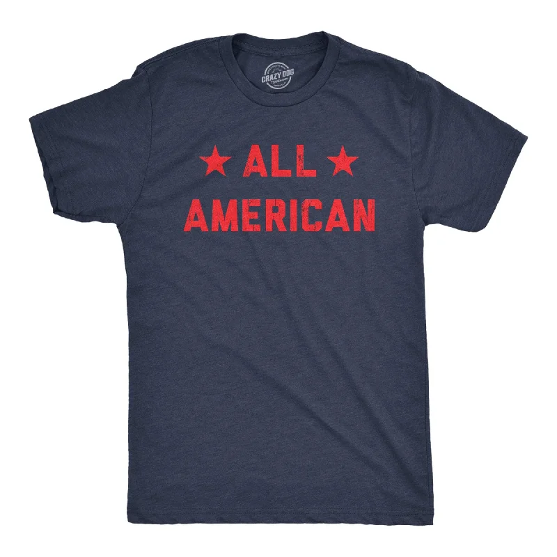 men's comfortable plain t-shirts -All American Men's T Shirt