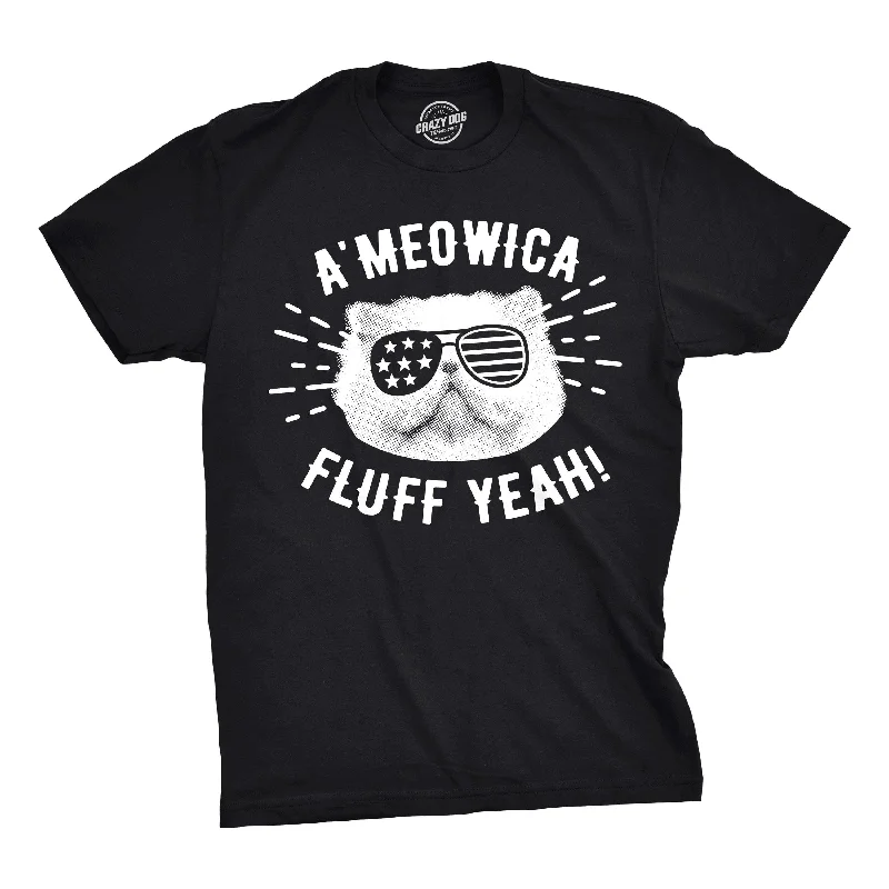 men's sporty t-shirts -Ameowica Fluff Yeah Men's T Shirt