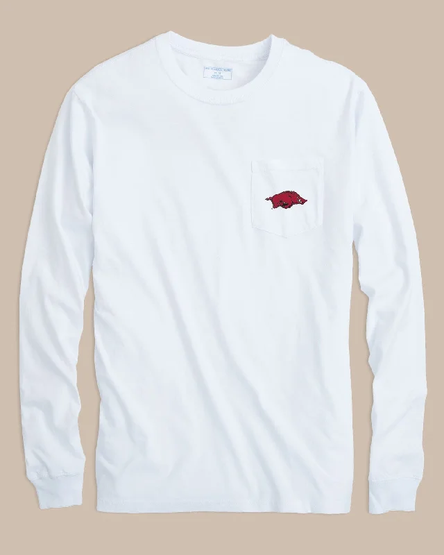 men's plain t-shirts -Arkansas Razorbacks Gameday Embroidered Long Sleeve T-Shirt