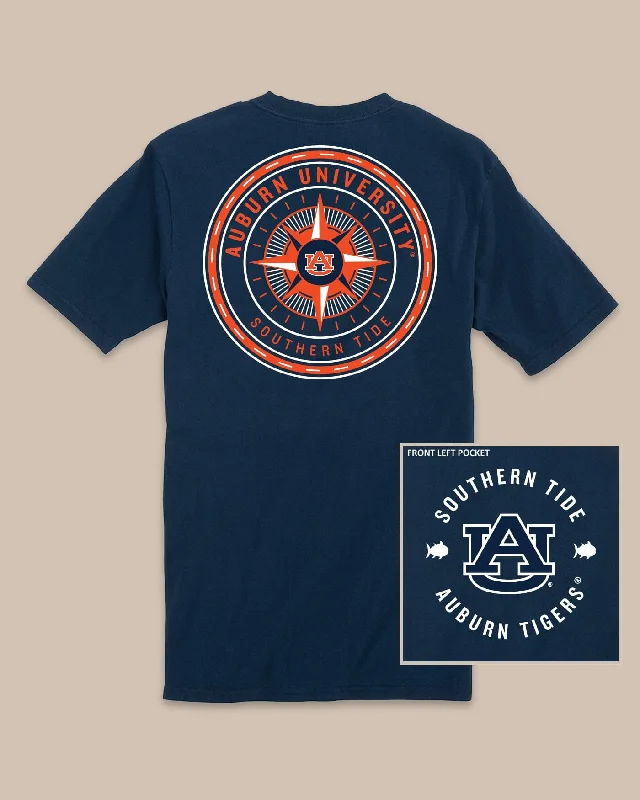 men's graphic design t-shirts -Auburn Tigers Gameday Collegiate Compass T-Shirt