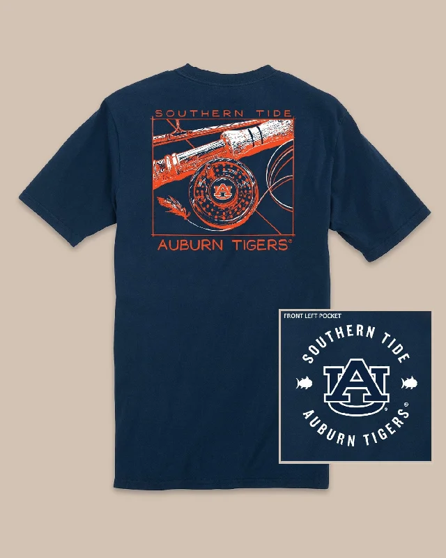 men's fashion t-shirts -Auburn Tigers Gameday Fly Reel T-Shirt