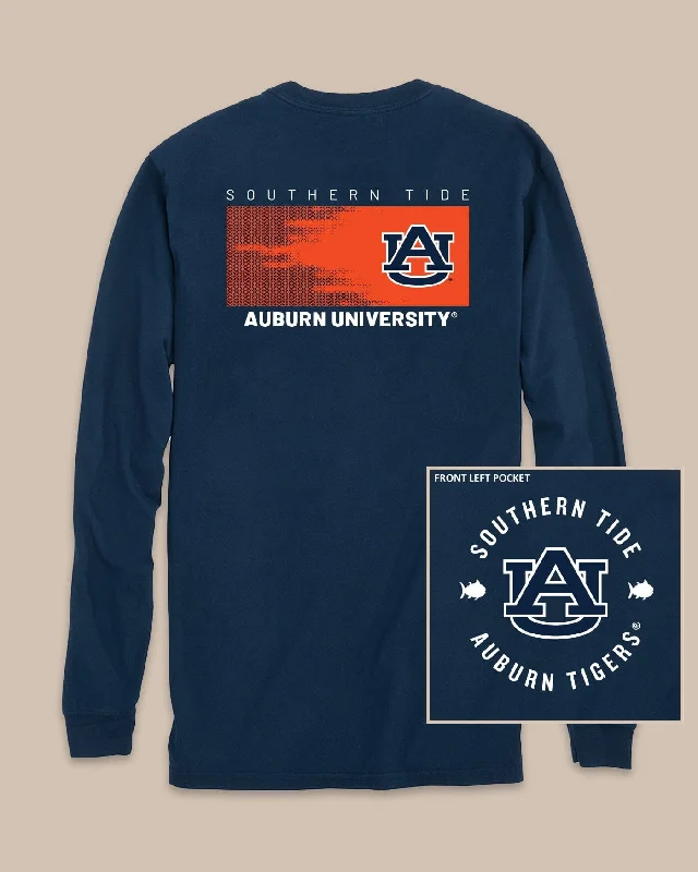 men's cool graphic t-shirts -Auburn Tigers Gameday Hexagon Gradient T-Shirt