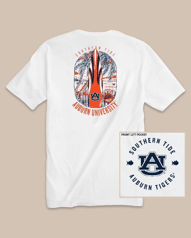 men's slogan t-shirts -Auburn Tigers Gameday Locals Only T-Shirt