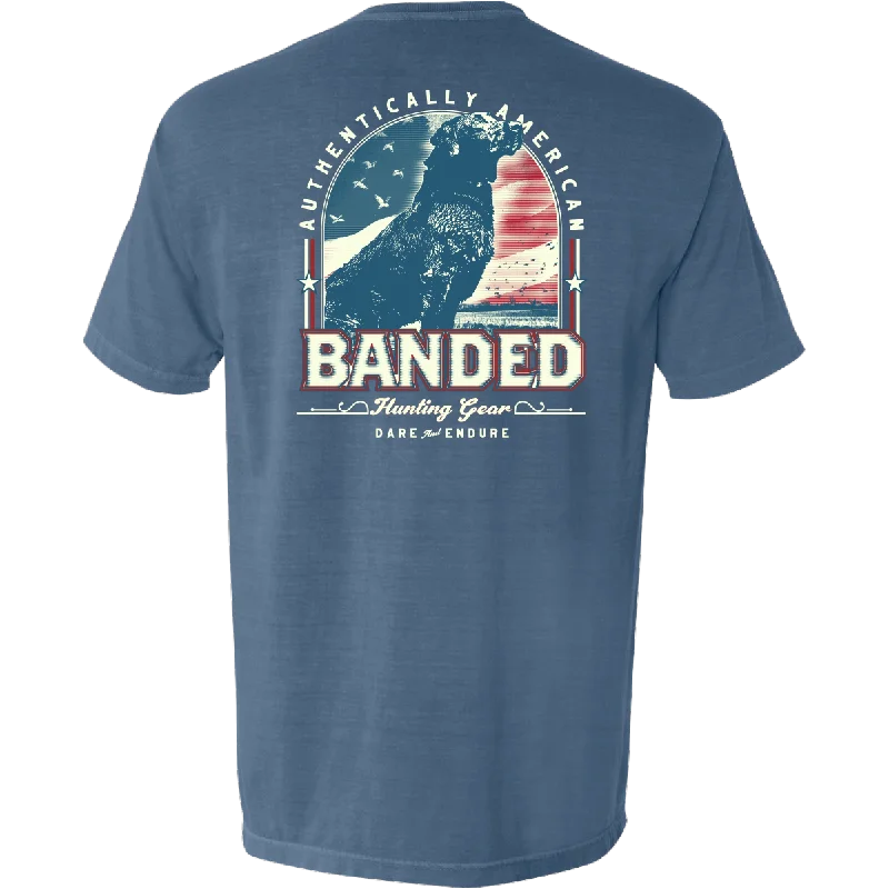 men's printed logo tees -Banded Authentically American Tee - July 2024 Tee of the Month