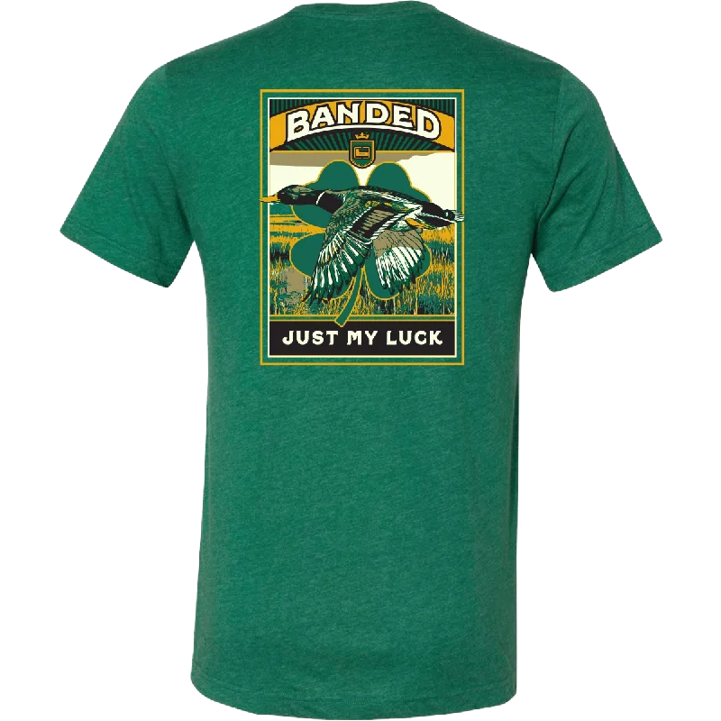 men's fashion-forward t-shirts -Banded St. Mally's Day Duck Tee - March 2024 Tee of the Month