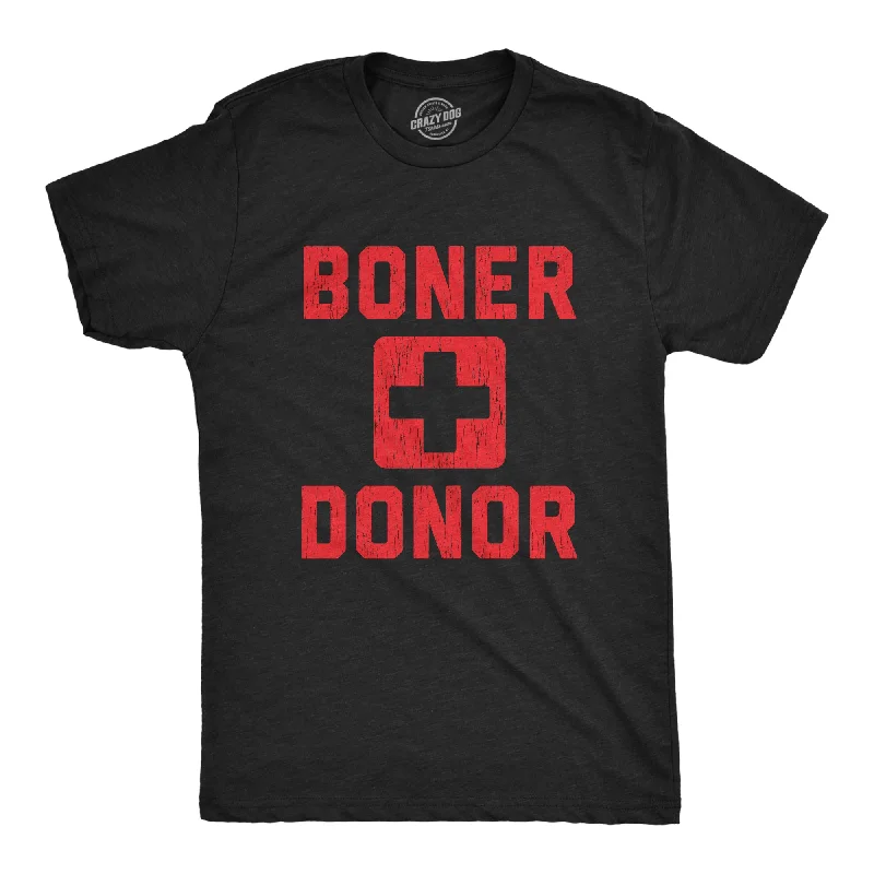 men's unique graphic t-shirts -Boner Donor Men's T Shirt