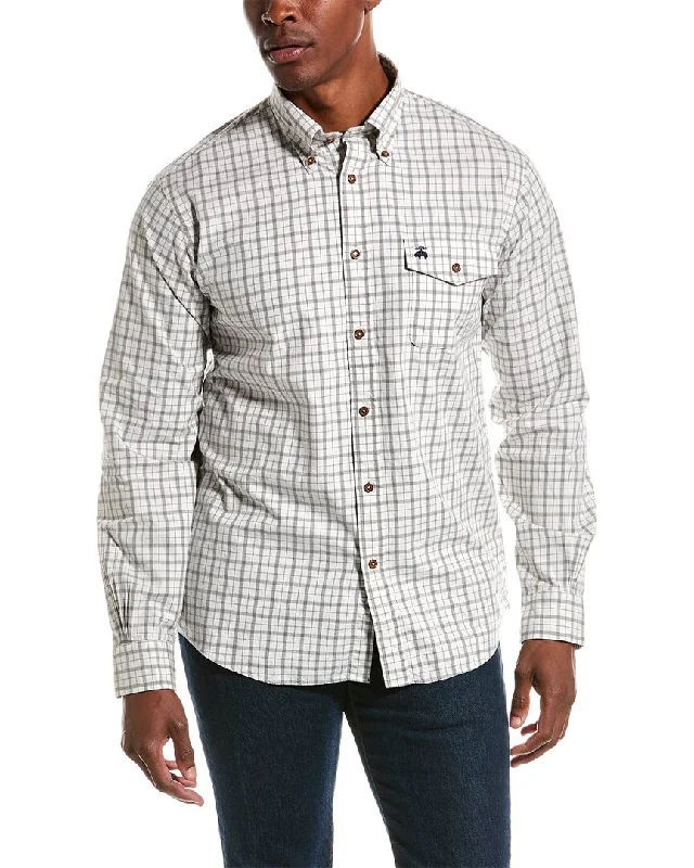 men's fashionable shirts for work -Brooks Brothers Regular Fit Shirt