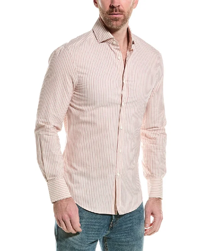 men's slim-fit formal shirts -Brunello Cucinelli Slim Fit Shirt