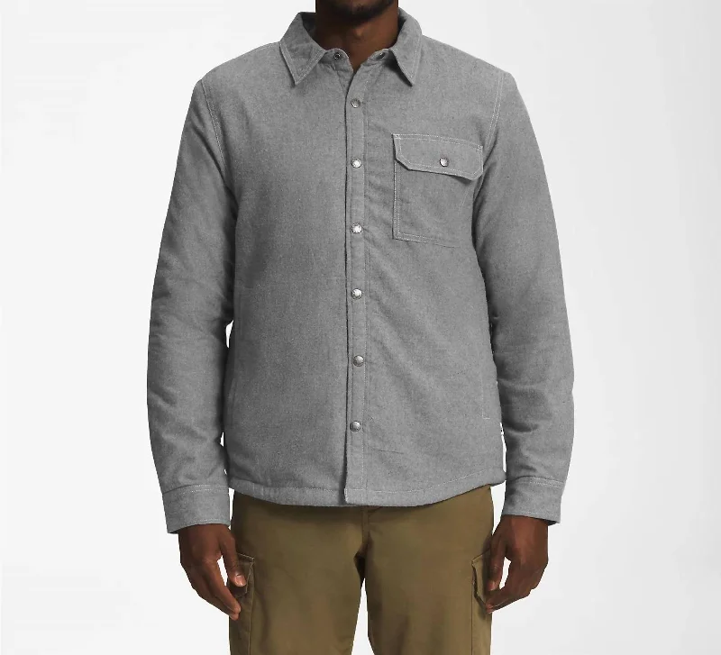 men's casual shirts for summer -Campshire Shirt In Medium Grey Heather