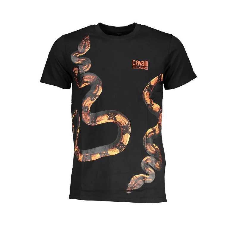 men's vintage t-shirts -Cavalli Class  Cotton Men's T-Shirt