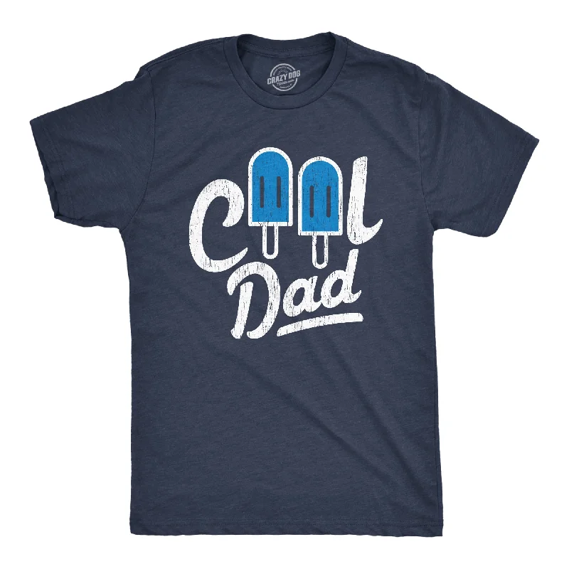 men's graphic print tees for casual wear -Cool Dad Popsicle Men's T Shirt