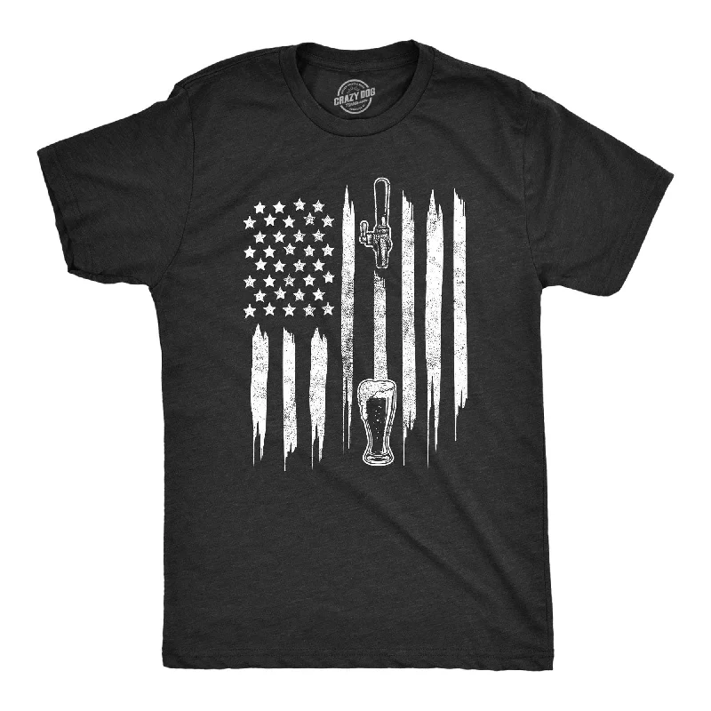 men's athletic graphic t-shirts -Craft Beer Flag Men's T Shirt