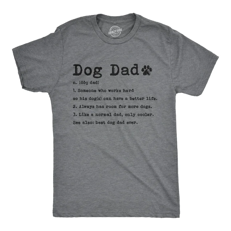 men's streetwear t-shirts -Dog Dad Definition Men's T Shirt