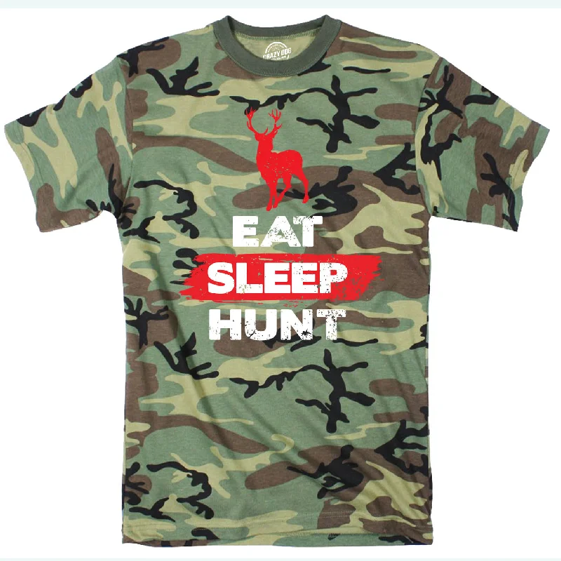 men's colorful t-shirts -Eat Sleep Hunt Deer Men's T Shirt