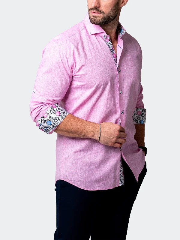 men's relaxed office shirts -Einstein Live Pink