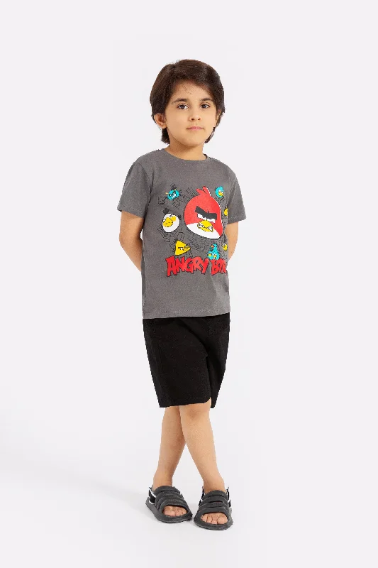 men's printed t-shirts -Angry Bird Graphic T-Shirt