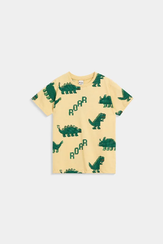 men's cotton-rich t-shirts -All-over Dino Print T-Shirt