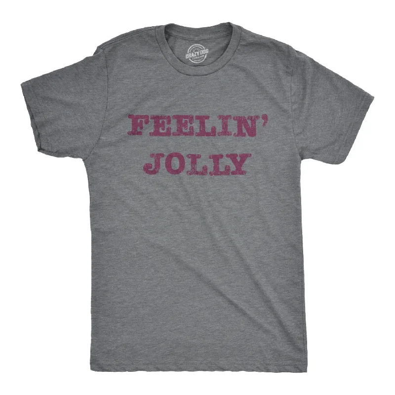 men's light t-shirts for summer -Feelin' Jolly Men's T Shirt