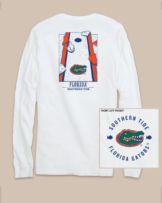 men's statement t-shirts -Florida Gators Gameday Cornhole Board T-Shirt