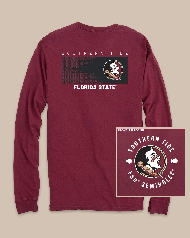 men's modern design t-shirts -FSU Seminoles Gameday Hexagon Gradient T-Shirt