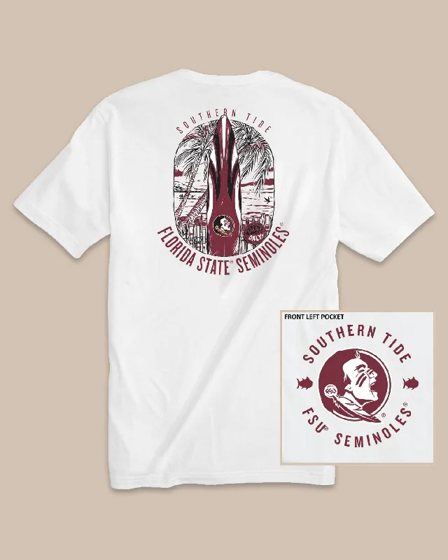 men's trendy printed t-shirts -FSU Seminoles Gameday Locals Only T-Shirt