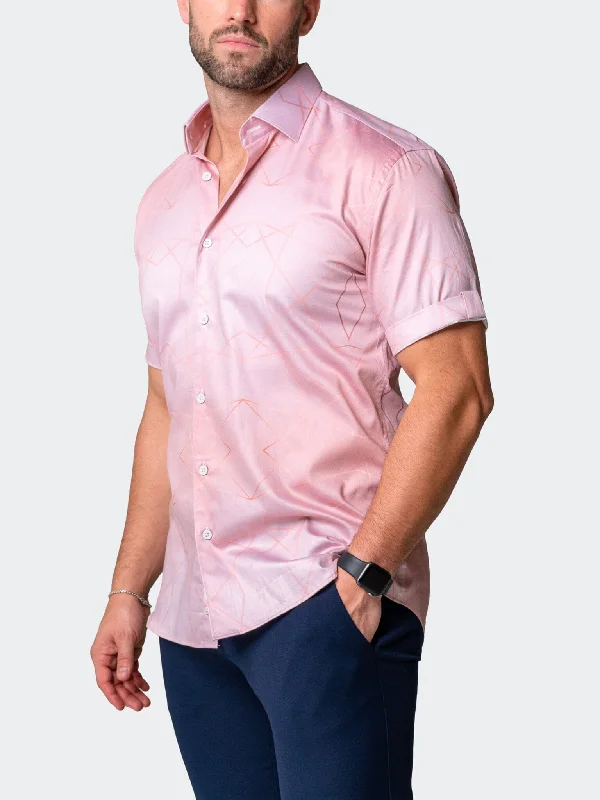 men's dress shirts for work -Galileo Faster Pink