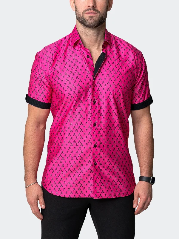 men's stylish shirts -Galileo SkullFuschia Pink