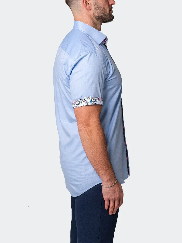 men's formal shirts -Galileo Washed Blue