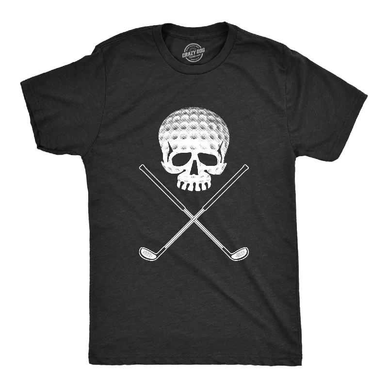 men's slim fit t-shirts -Golf Jolly Roger Men's T Shirt