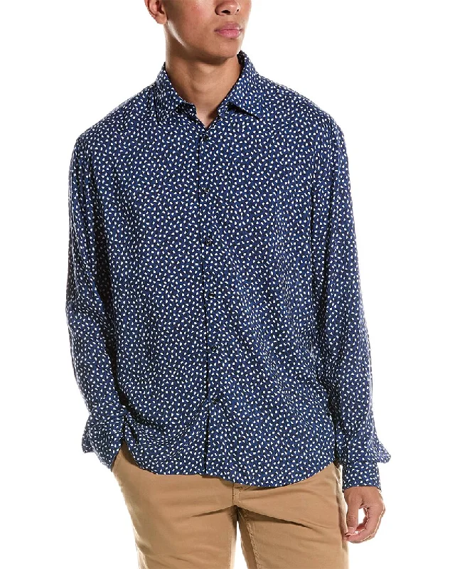 men's cool patterned shirts -Hugo Boss Ermo Woven Shirt