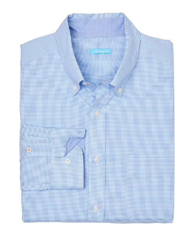 men's modern fit shirts -J.McLaughlin Graphic Check Collis Shirt