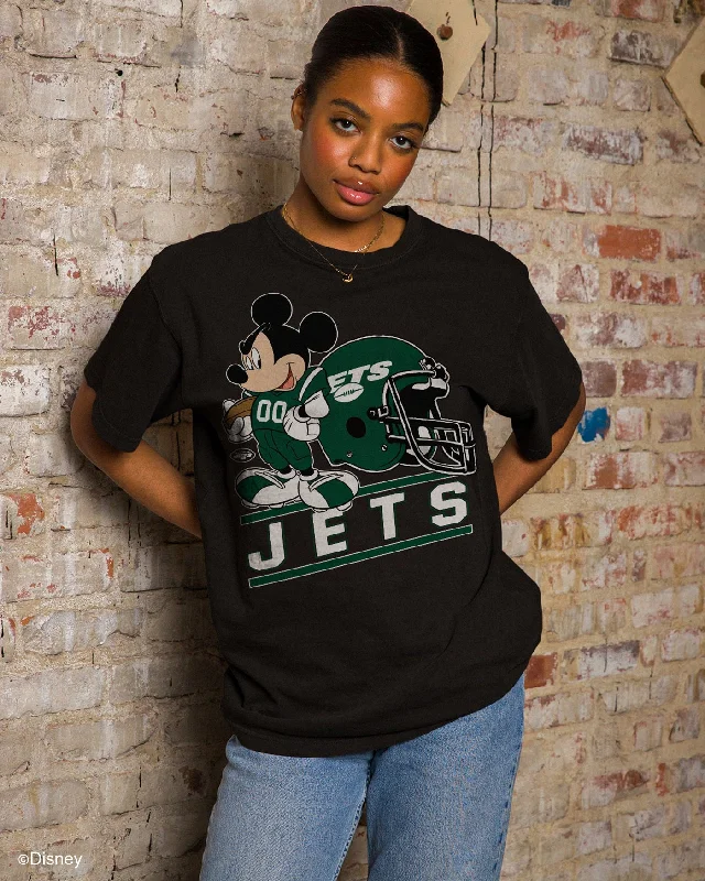 men's summer graphic t-shirts -Jets Disney Mickey Came to Play Fan Tee