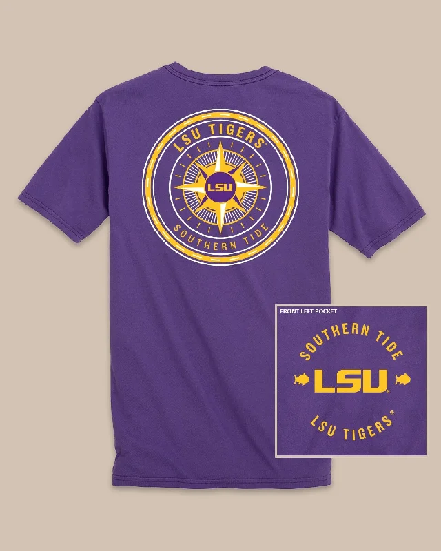 men's short sleeve t-shirts -LSU Tigers Gameday Collegiate Compass T-Shirt