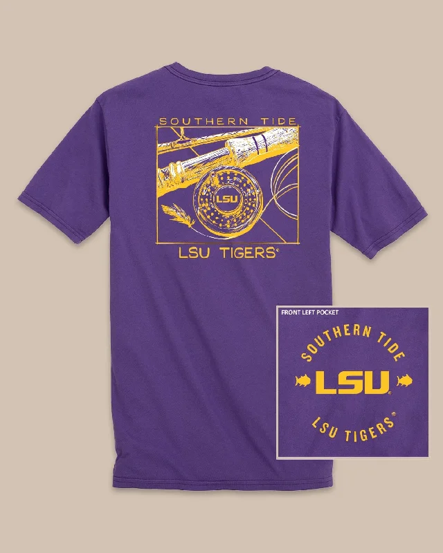 men's oversized t-shirts -LSU Tigers Gameday Fly Reel T-Shirt