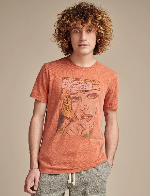 men's t-shirts with funny sayings -Lucky Brand Men's Comic Girl