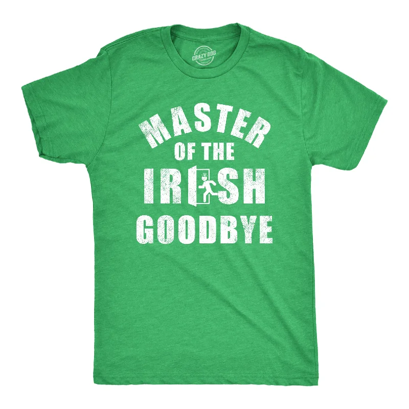 men's short-sleeve cotton t-shirts -Master Of The Irish Goodbye Men's T Shirt