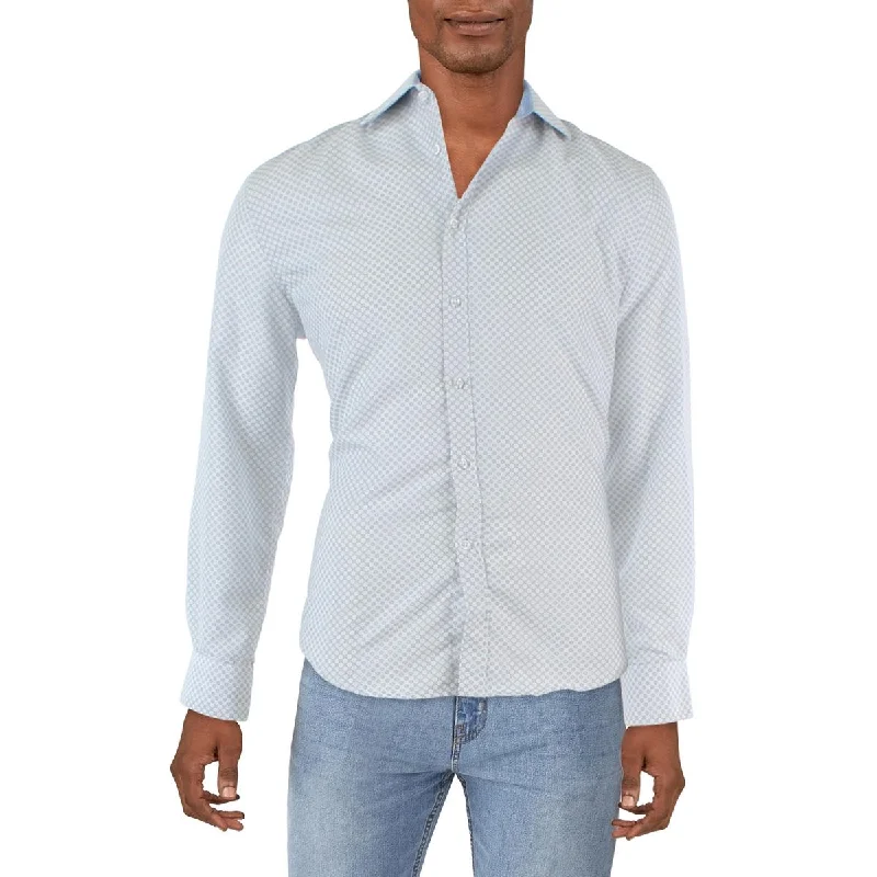 men's lightweight formal shirts -Mens Modern Fit Woven Dress Shirt