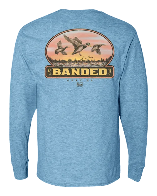 men's graphic slogan t-shirts -Morning Mallards Long Sleeve Tee