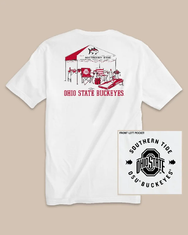 men's premium quality t-shirts -Ohio State Buckeyes Tailgate Time T-Shirt