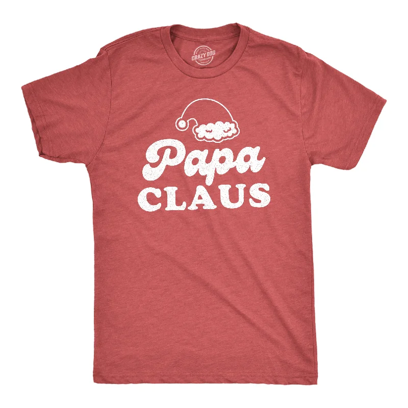 men's soft t-shirts -Papa Claus Men's T Shirt