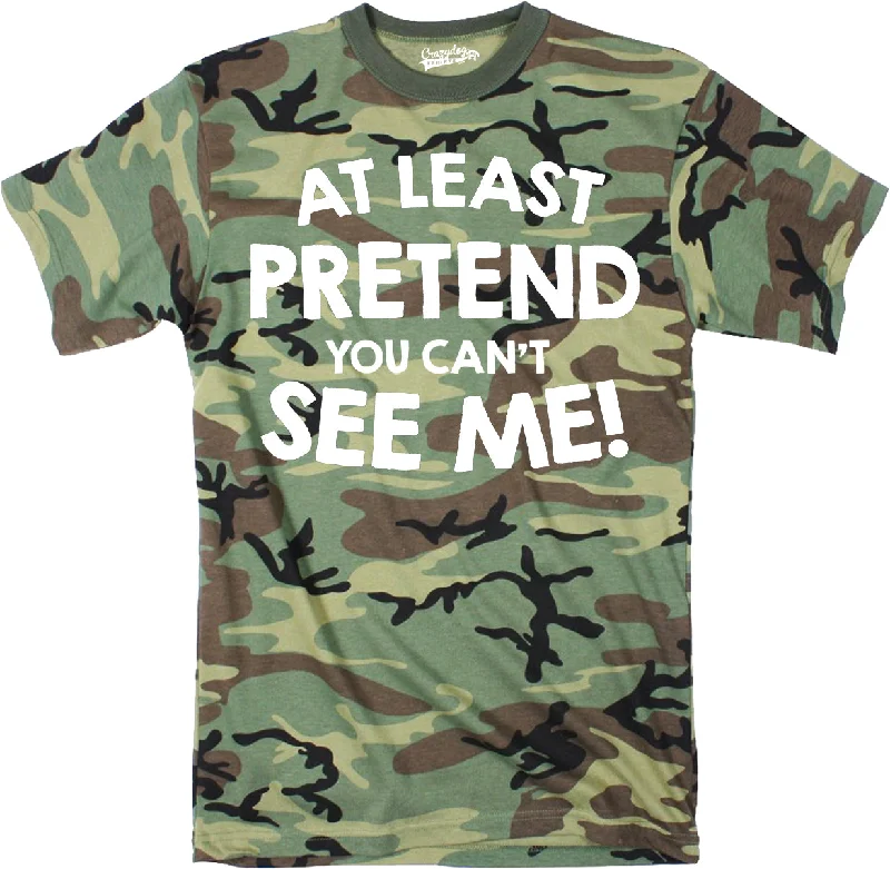 men's fashion-forward t-shirts -Pretend You Can't See Me Men's T Shirt