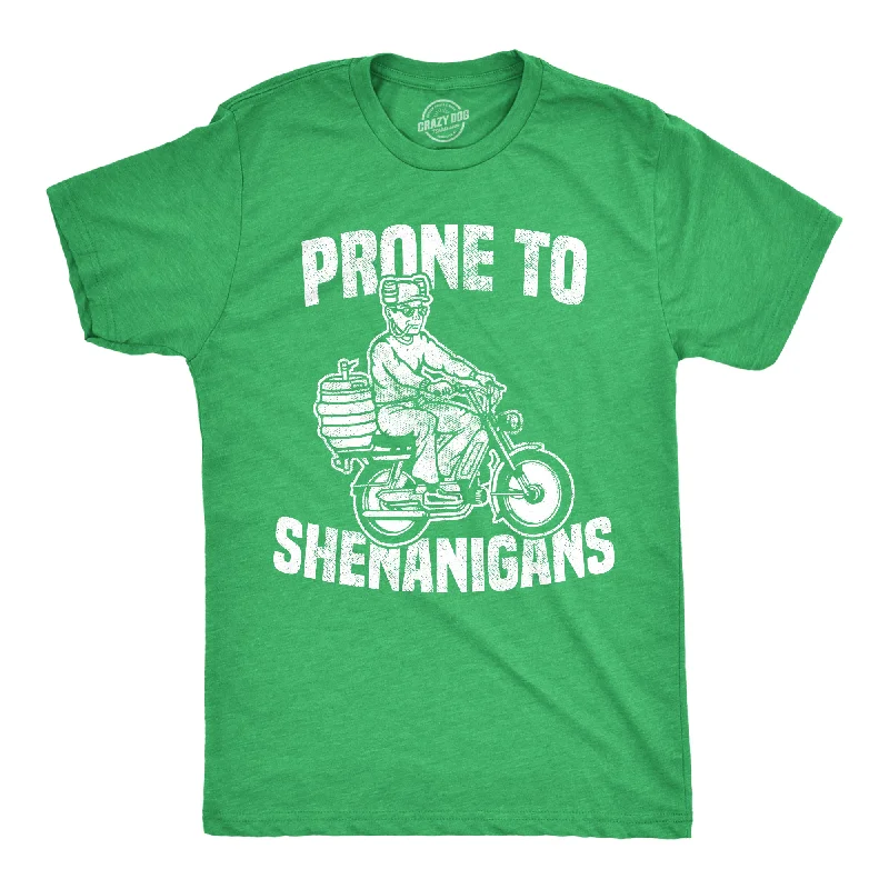 men's modern design t-shirts -Prone To Shenanigans Men's T Shirt