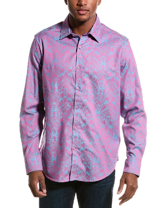 men's slim-fit shirts -Robert Graham Highland 4 Classic Fit Woven Shirt