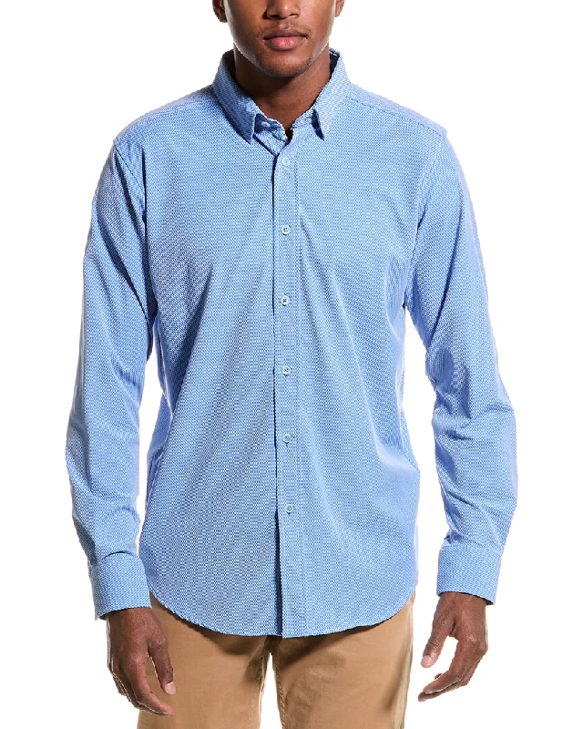 men's stylish shirts -Robert Graham Marcus Tailored Fit Woven Shirt