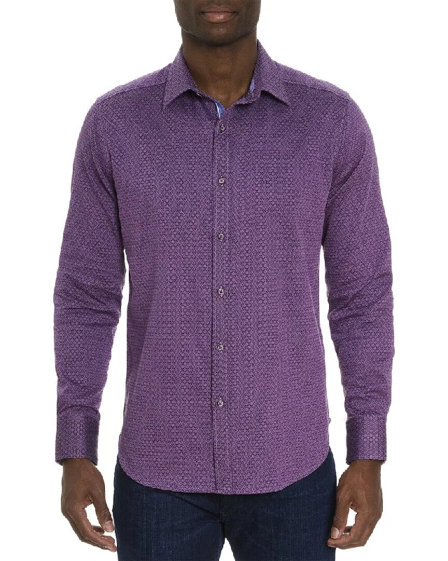 men's linen shirts -Robert Graham Metro Woven Shirt