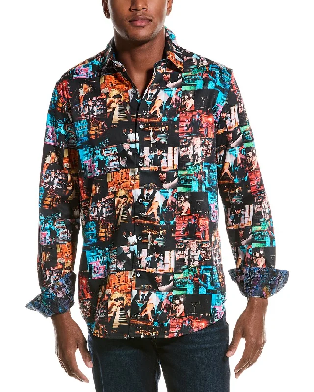 men's formal shirts -Robert Graham Novak Classic Fit Woven Shirt