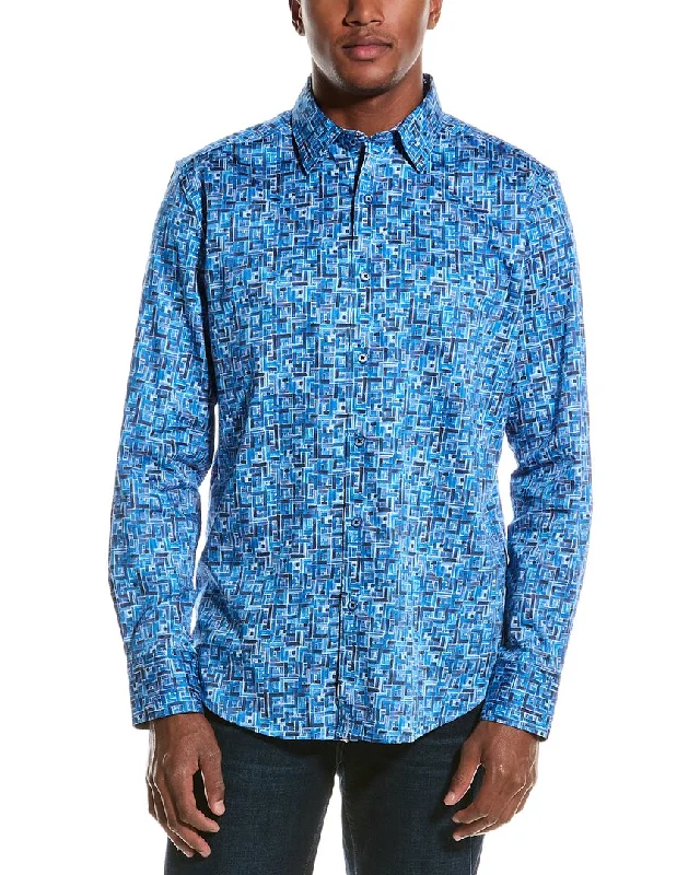 men's plaid shirts -Robert Graham Seas The Day Classic Fit Woven Shirt