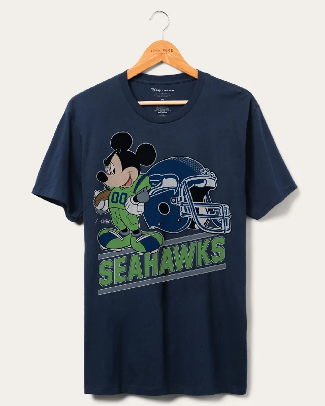 men's graphic t-shirts -Seahawks Disney Mickey Came to Play Fan Tee